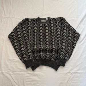 Saks Fifth Avenue wool patterned sweater Men’s S